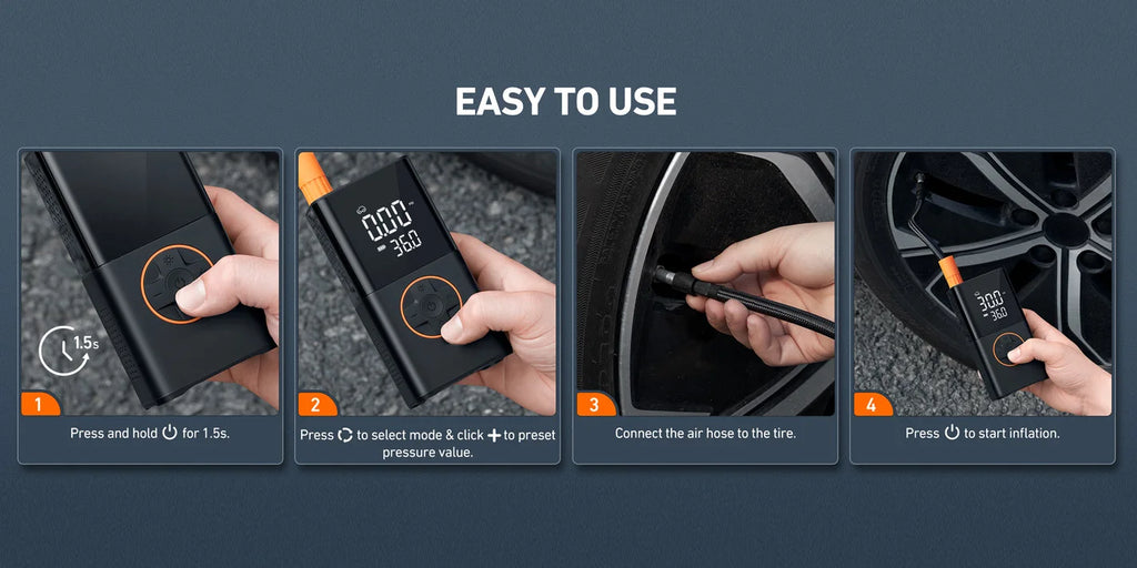 Tire Inflator Portable Air Compressor