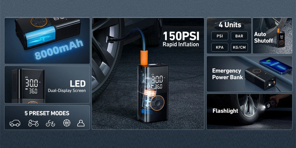 Tire Inflator Portable Air Compressor